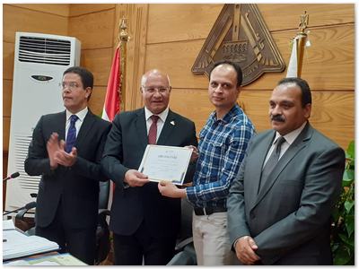 مجلس جامعة بنها يكرم الفائزين ضمن المراكز العشر الأوائل بجائزة مصر للتميز الحكومي 