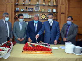 احتفالية تكريم الدكتور جمال السعيد رئيس جامعة بنها