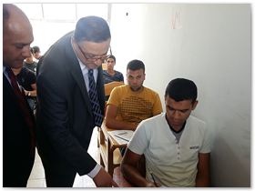 «السعيد» و«المغربى» يتفقدان الإمتحانات بكليتى العلوم والتربية الرياضية