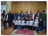 لفوزهما في أوليمبياد فتيات الجامعات: تكريم فريقي كرة السلة وكرة القدم الخماسية في جامعة بنها