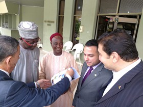 وفد جامعة بنها في لقاء مع لجنة الجامعات الوطنية النيجيرية وفي ضيافة السفارة المصرية في أبوجا