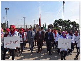 بمشاركة 160 طالبه من كليات جامعة بنها: المغربي: يفتتح المهرجان الإرشادي الثامن للجوالات