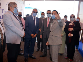 Qalyoubia Governor and Benha University President open Drive-through Coronavirus Testing Center