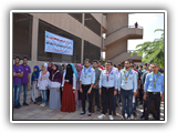  المغربي يشارك في استقبال طلاب كليات جامعة بنها في أول يوم دراسي