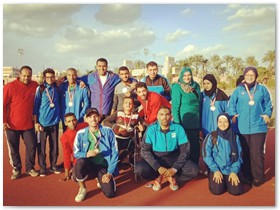 جامعة بنها تحصد 12 ميدالية فى بطولة ذوى الإحتياجات الخاصة بالإسكندرية