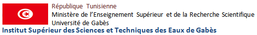 دولة تونس: روابط (3) جامعة قابس المعهد العالي للعلوم وقابس المياه تقنيات